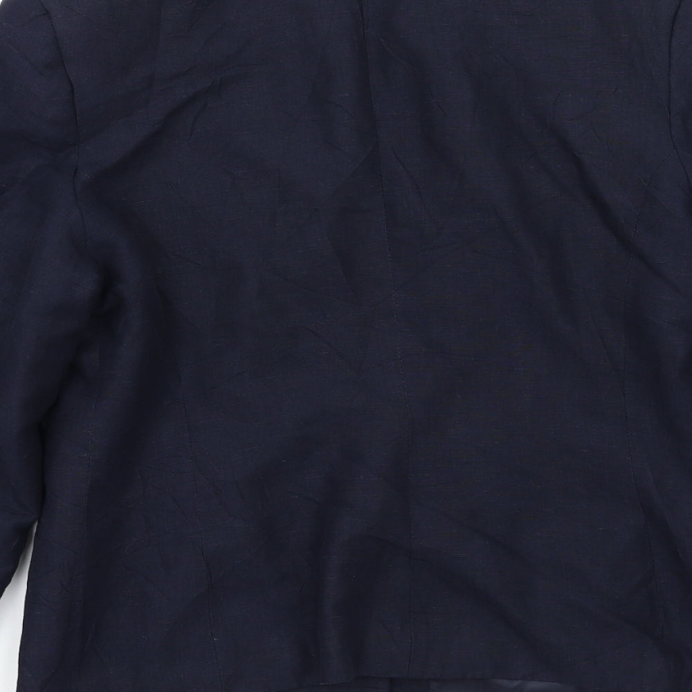 JWF Womens Blue Jacket Blazer Size 10