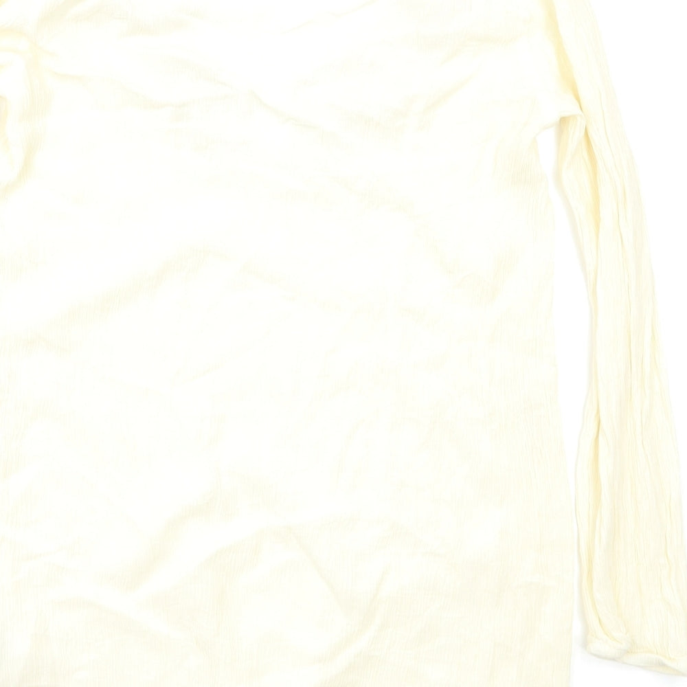 H&M Womens Ivory Basic Blouse Size 8