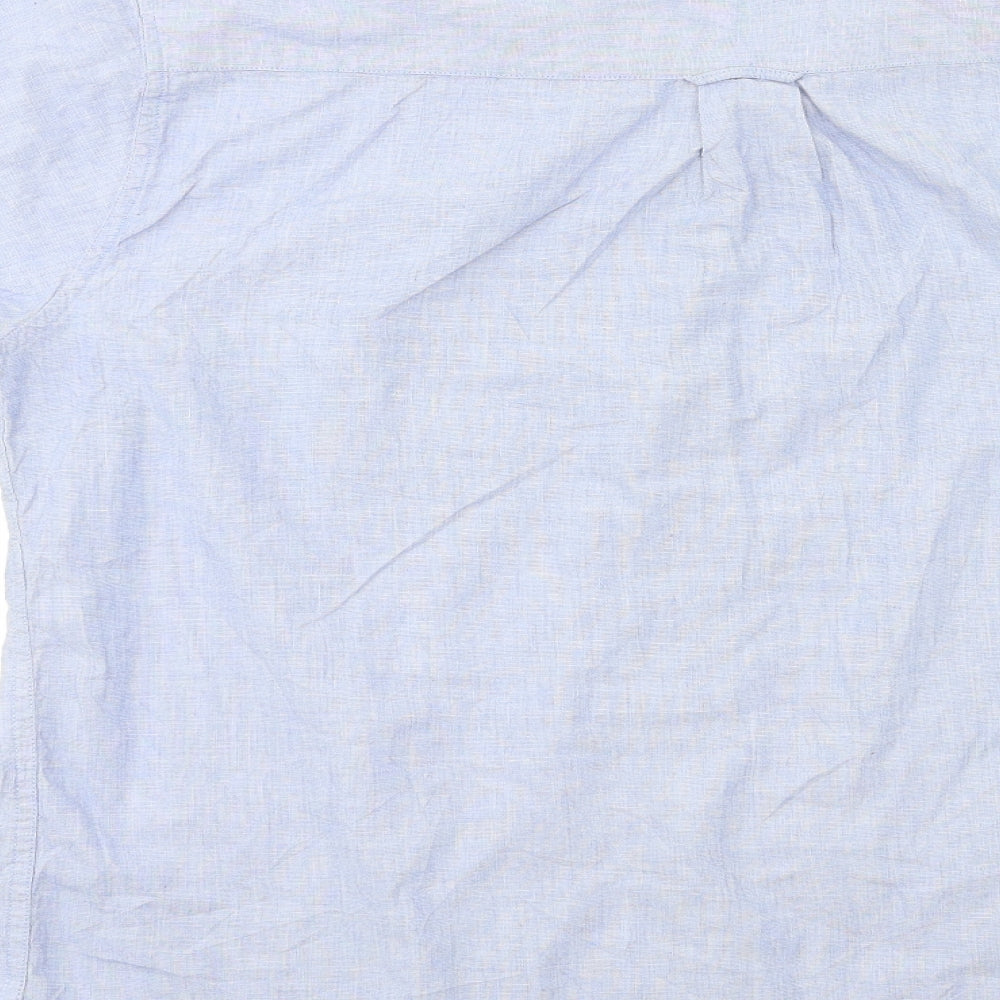 Jacomo Mens Blue Button-Up Size XL