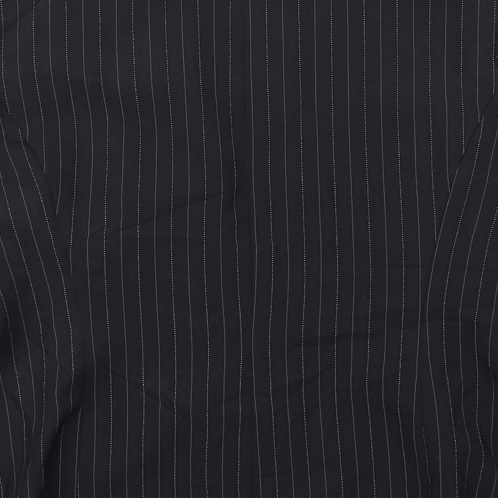 BHS Womens Black Striped Jacket Blazer Size 14