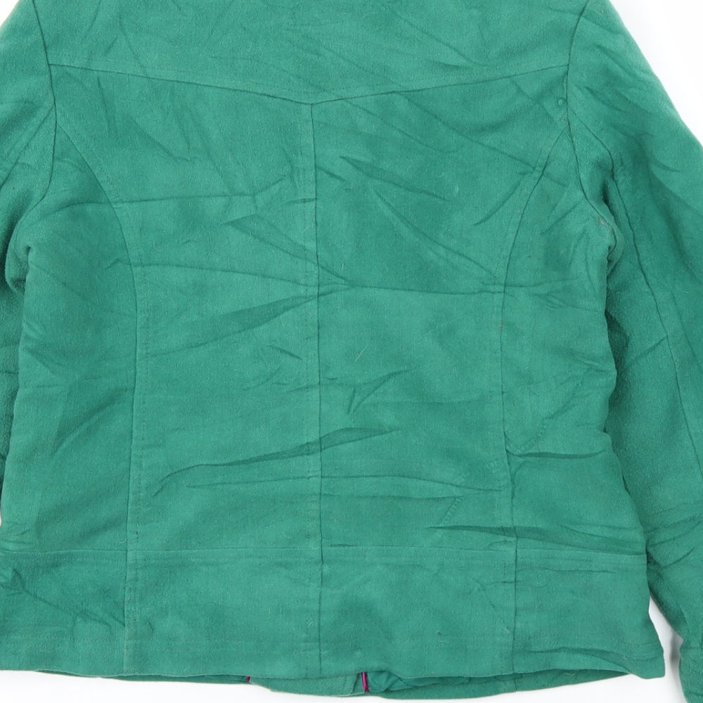 Fresh Made Womens Green Jacket Coat Size L