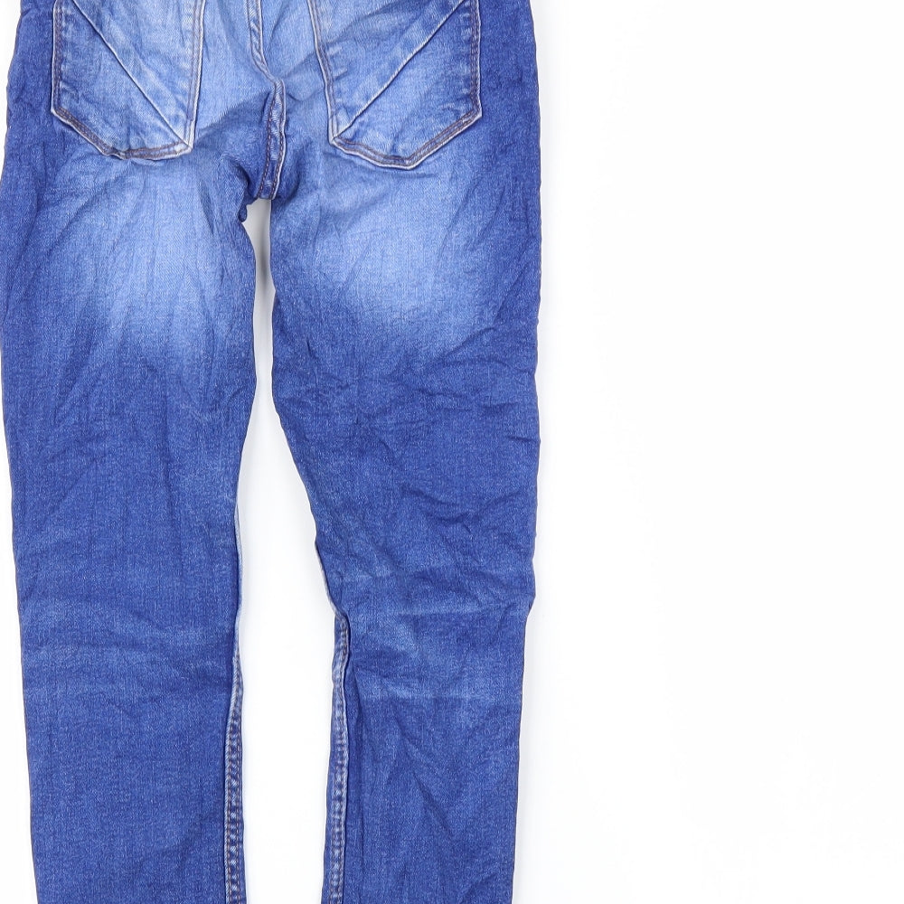 Preworn Girls Blue Skinny Jeans Size 9 Years