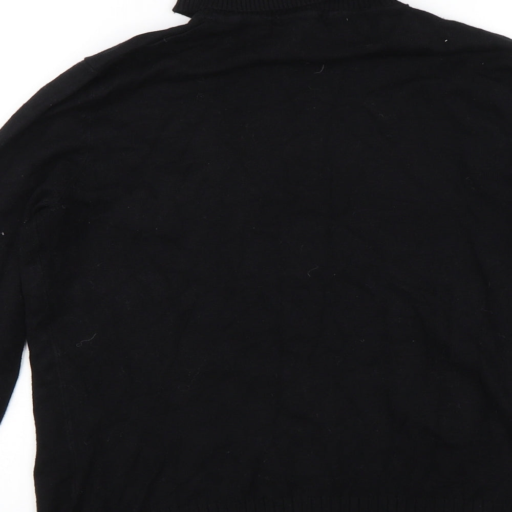 M&Co Womens Black Pullover Jumper Size 12