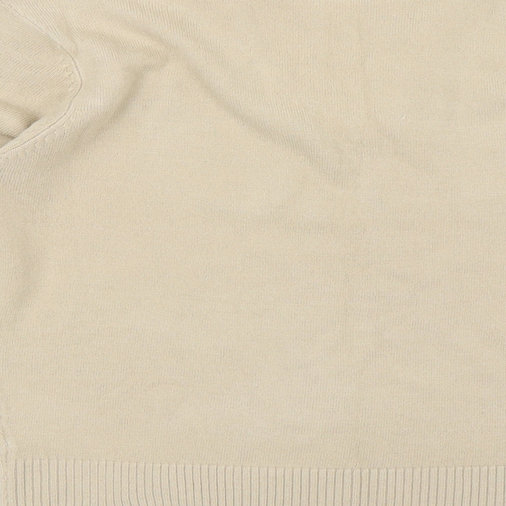 M&Co Womens Beige Pullover Jumper Size S