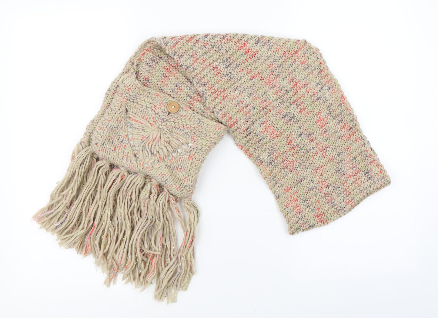 Preworn Womens Multicoloured Knit Scarf
