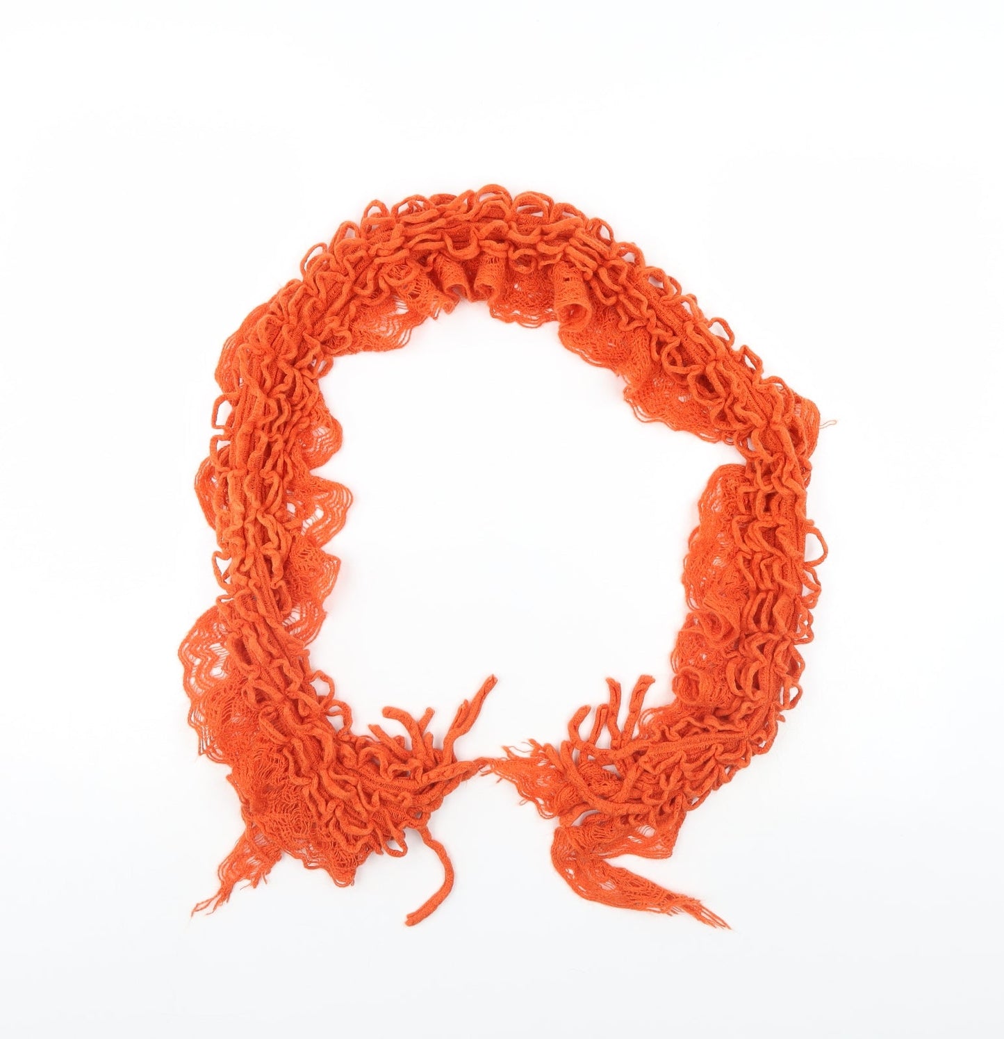Preworn Womens Orange Scarf