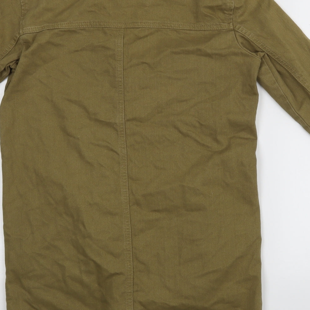 Ware denim Womens Green Basic Button-Up Size 6
