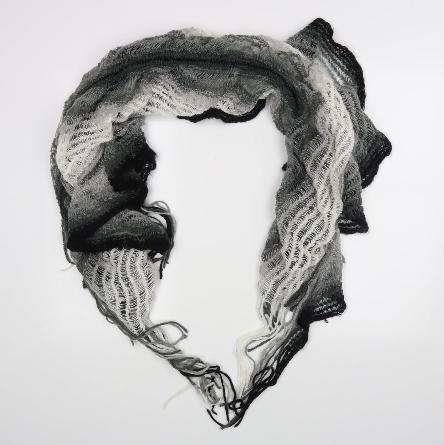 Evie Unisex Black Scarf