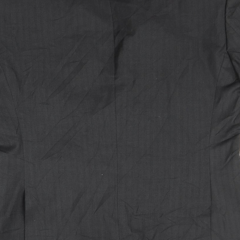 Topman Mens Black Jacket Suit Jacket Size 38