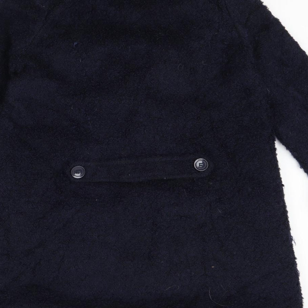 Cooperative Womens Blue Overcoat Coat Size S