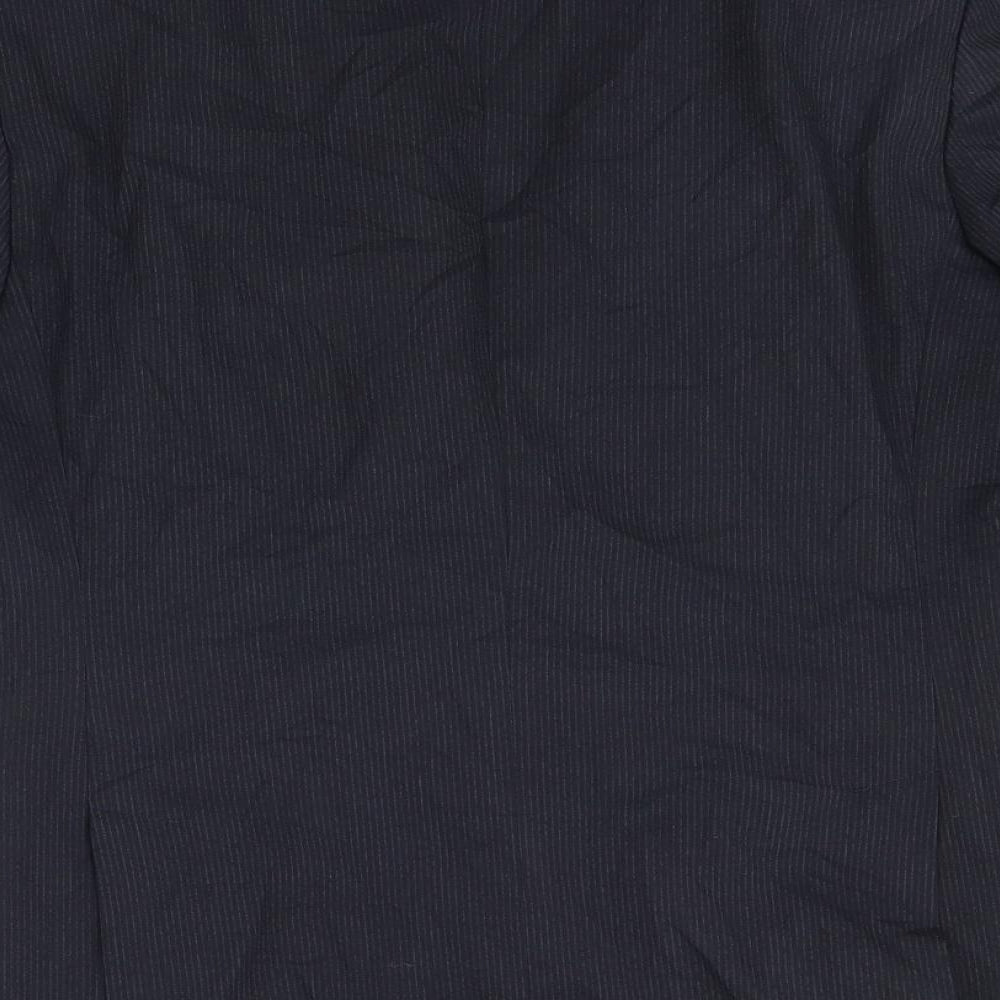 Sartoria Benetton Mens Blue Striped Jacket Suit Jacket Size 38