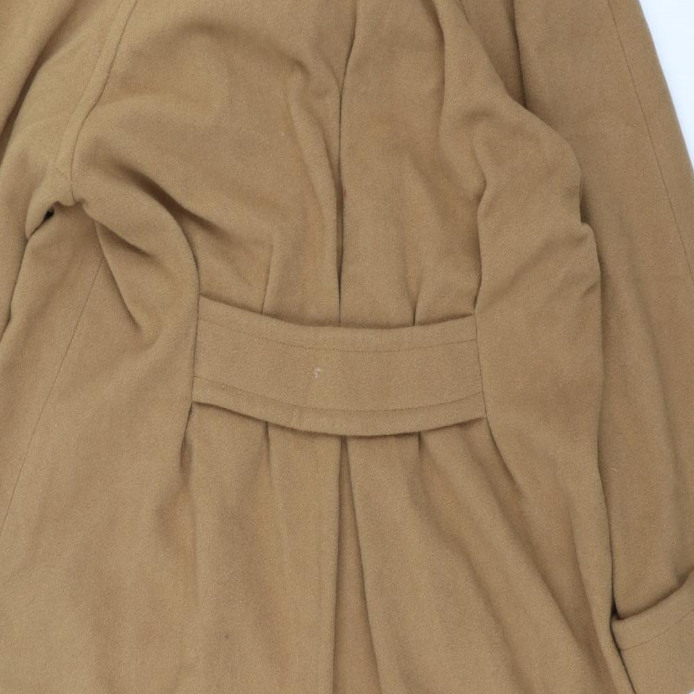 DAMO Womens Brown Overcoat Coat Size 10