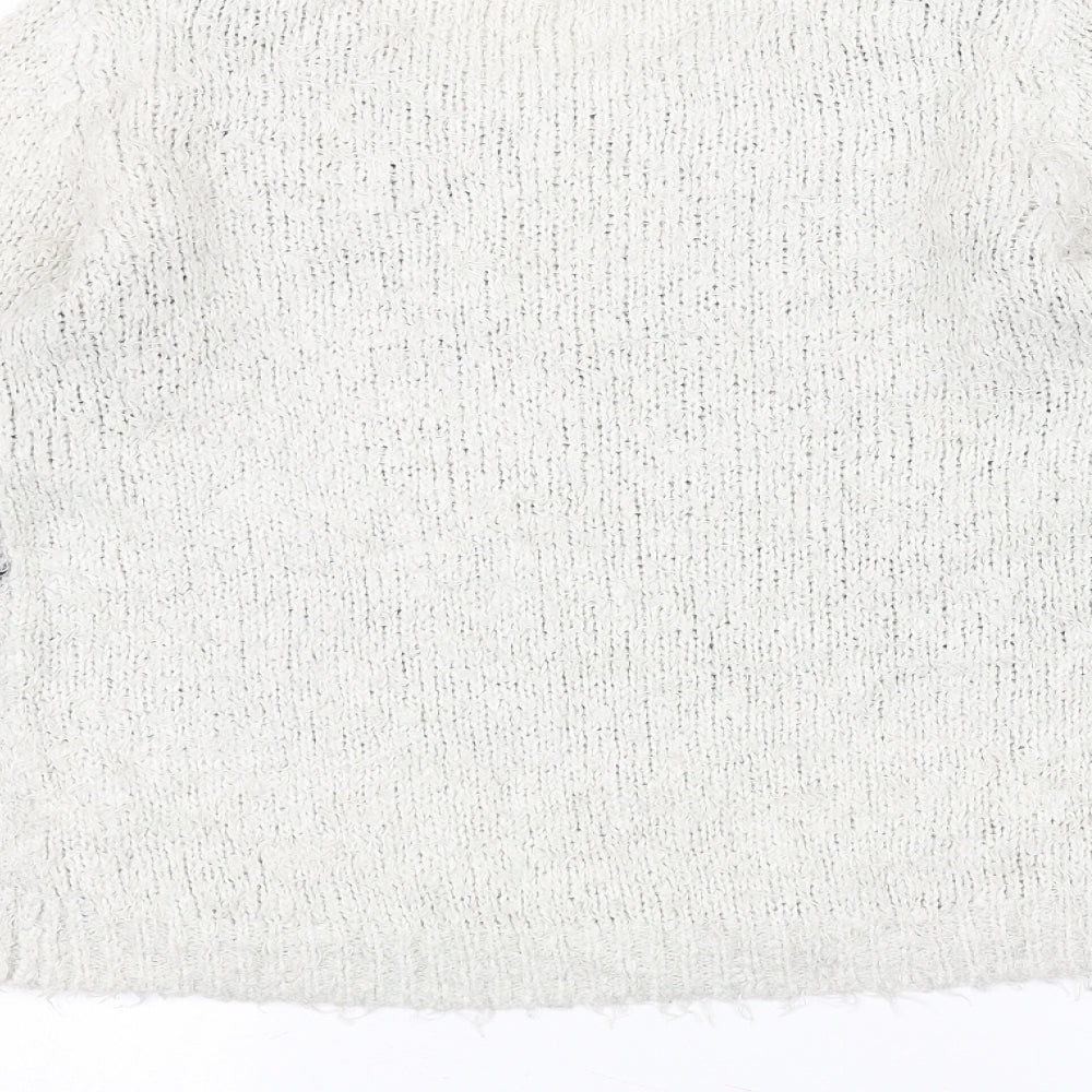 Dorothy Perkins Womens White Pullover Jumper Size 14