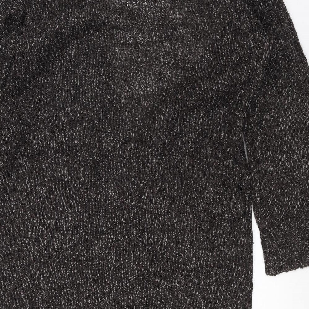 H&M Womens Black Knit Jacket Coatigan Size S