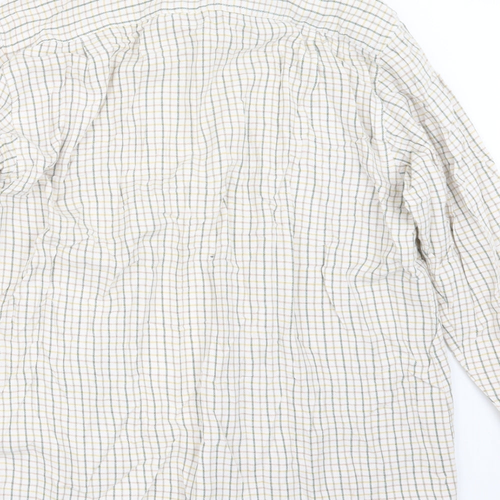 Jolliman Mens Green Check Button-Up Size L