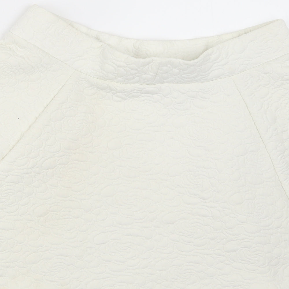 Pimkie Womens Ivory Mini Skirt Size M