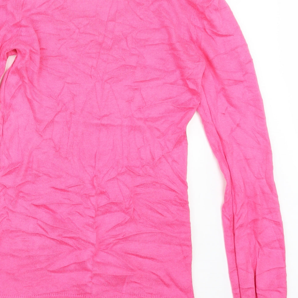 Peacocks Womens Pink Knit Pullover Jumper Size 10