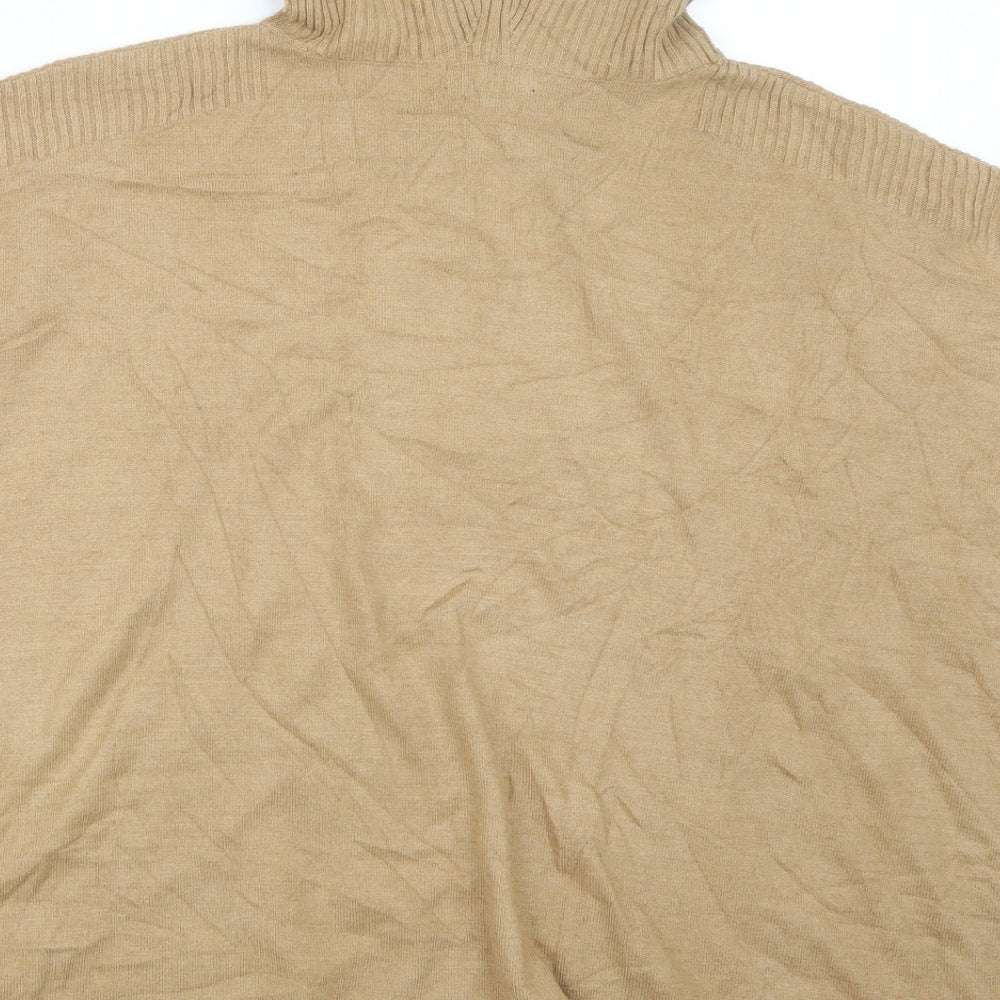 New Look Womens Beige Knit Pullover Jumper Size 10