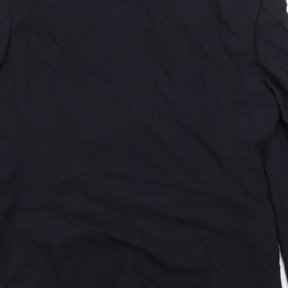 St Michael Mens Blue Jacket Suit Jacket Size L