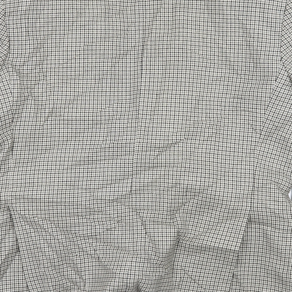 Debenhams Mens Ivory Houndstooth Jacket Suit Jacket Size L
