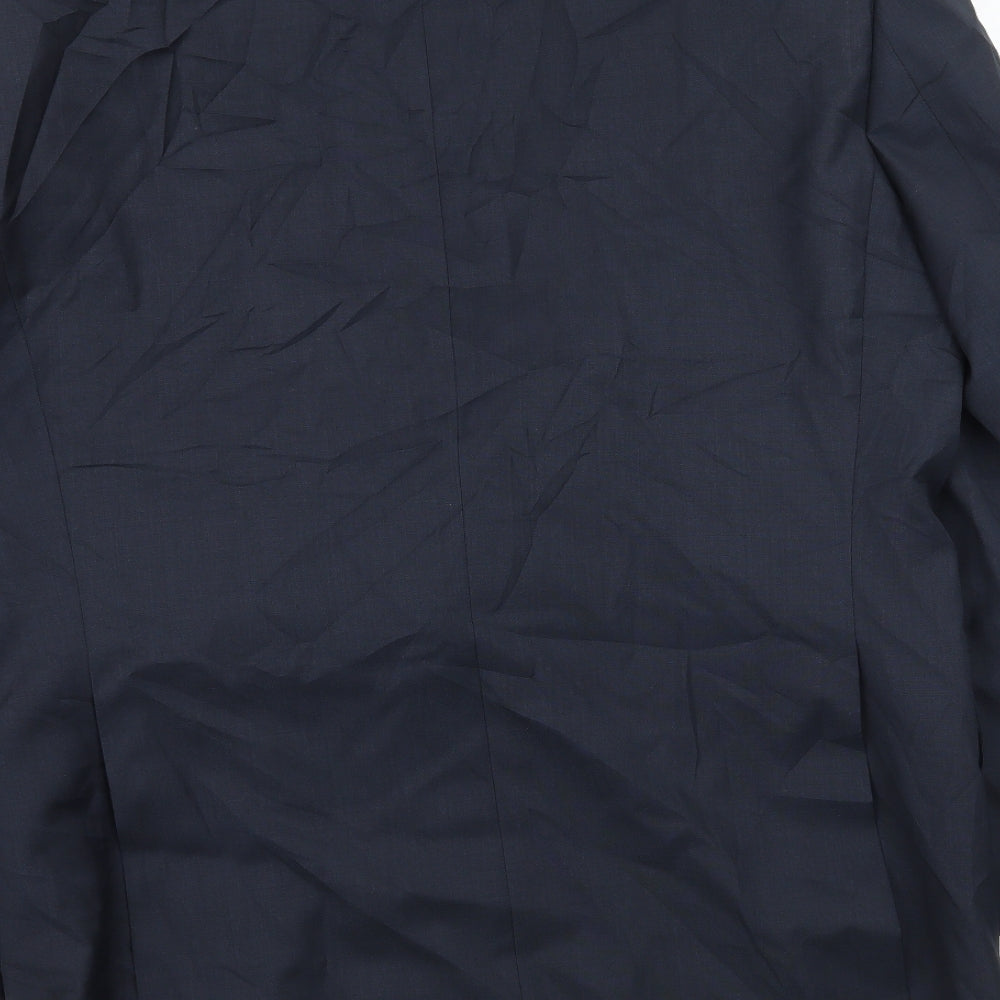 Brook Taverner Mens Blue Jacket Suit Jacket Size L