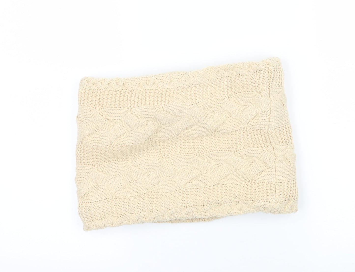 Preqworn Womens Ivory Knit Scarf - Infinity Scarf