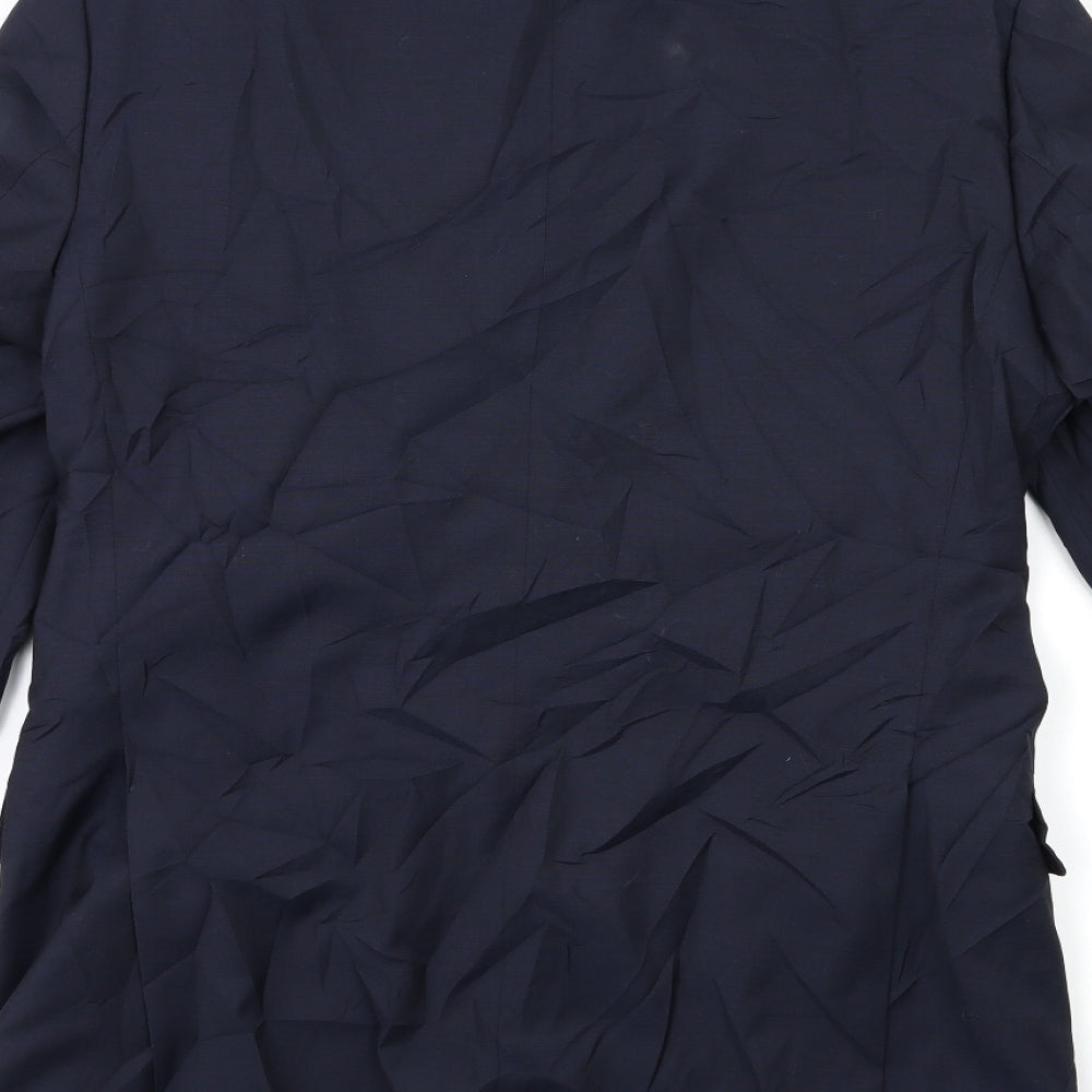 Linea Mens Blue Jacket Suit Jacket Size 40