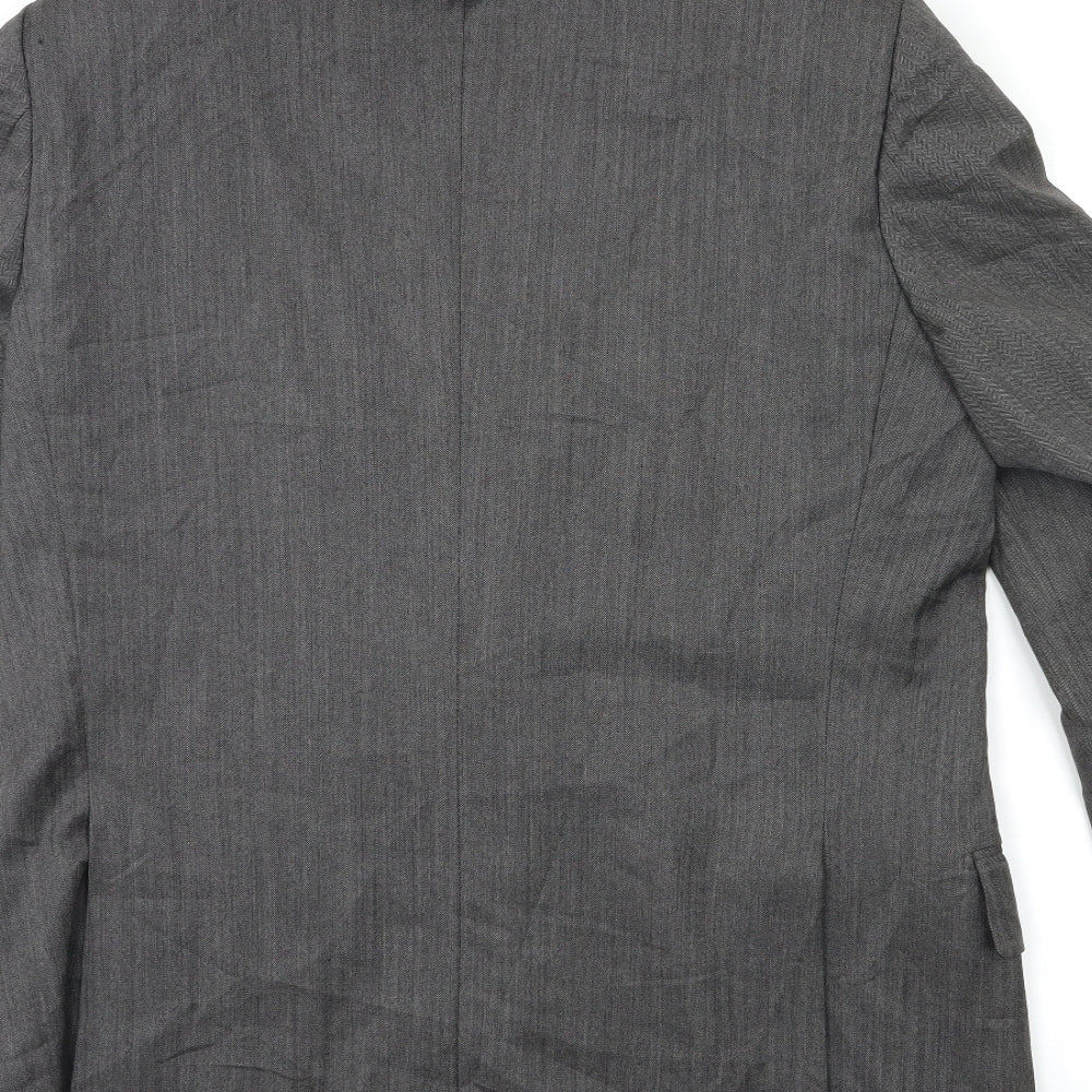 Preworn Mens Grey Jacket Suit Jacket Size 40