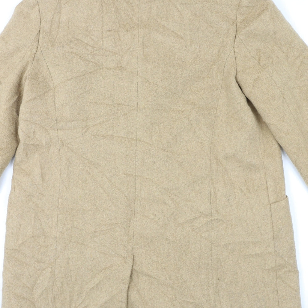 Dorothy Perkins Womens Beige Overcoat Coat Size 12
