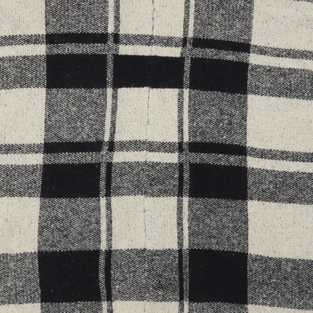 Primark Womens Beige Check Tunic Jumper One Size - Waist coat