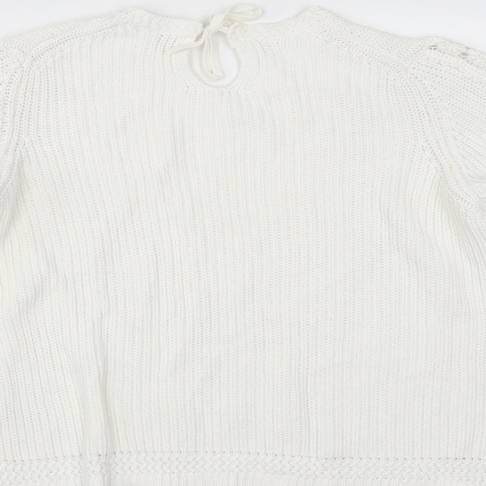 Marks & Spencer Womens Ivory Pullover Jumper Size XL