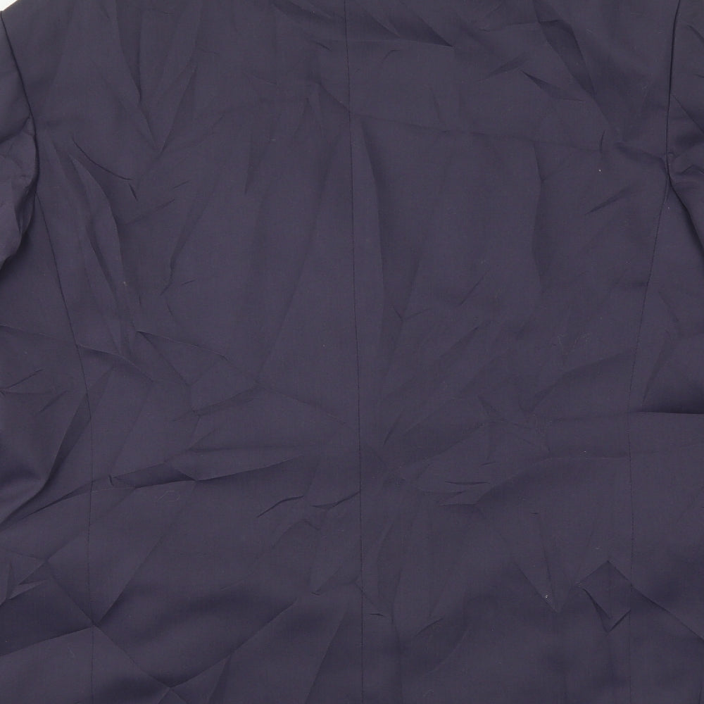 Blue Fox Mens Black Jacket Suit Size 44