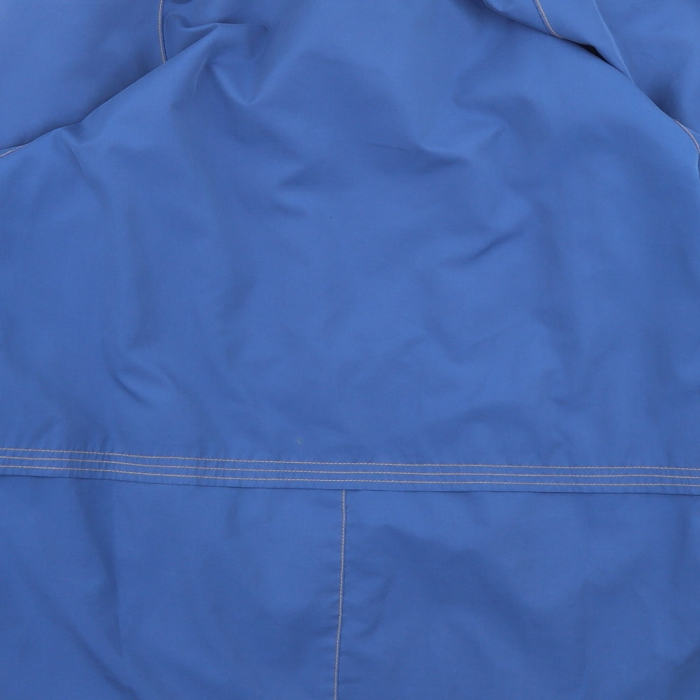 Klass Collection Womens Blue Rain Coat Coat Size M