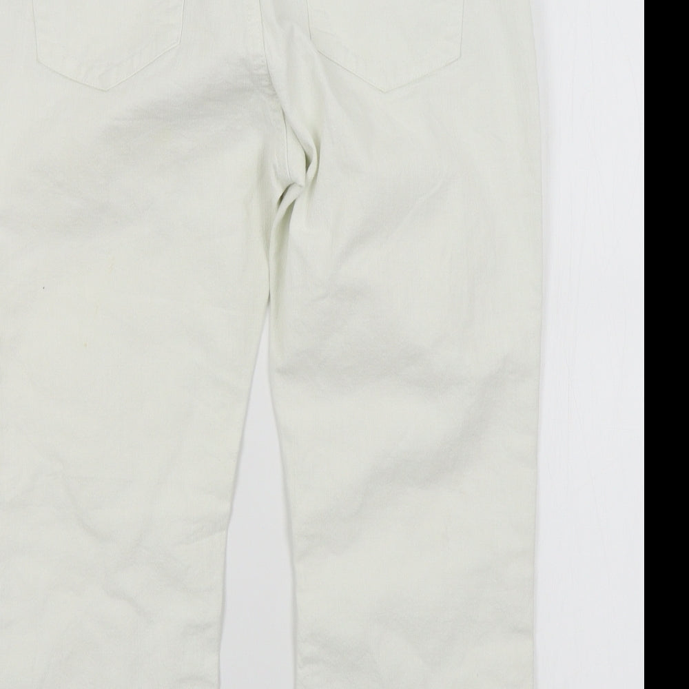 falmer Womens White Straight Jeans Size 10 L20 in