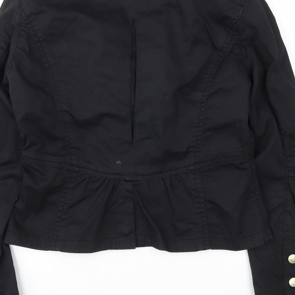 H&M Womens Black Jacket Blazer Size 38