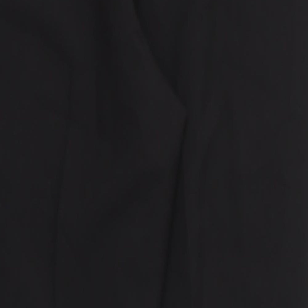 Mia Moda Womens Black Trousers Size 14 L28 in - Stretch waistband