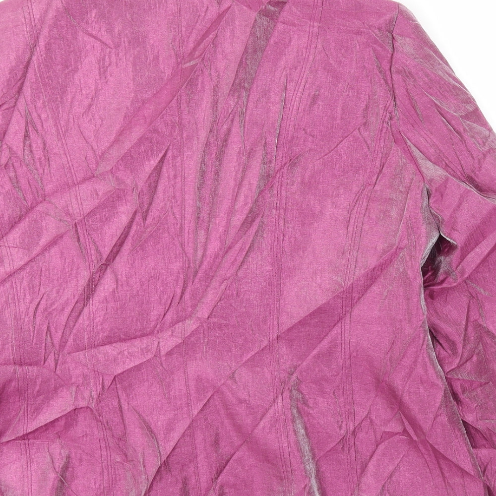 Gelco Womens Pink Jacket Blazer Size 16
