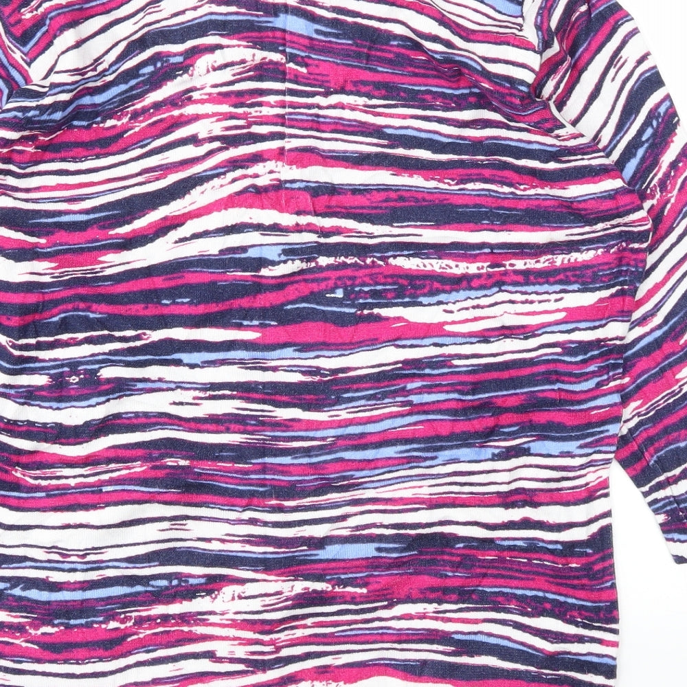 SJ Womens Multicoloured Polka Dot Basic T-Shirt Size L