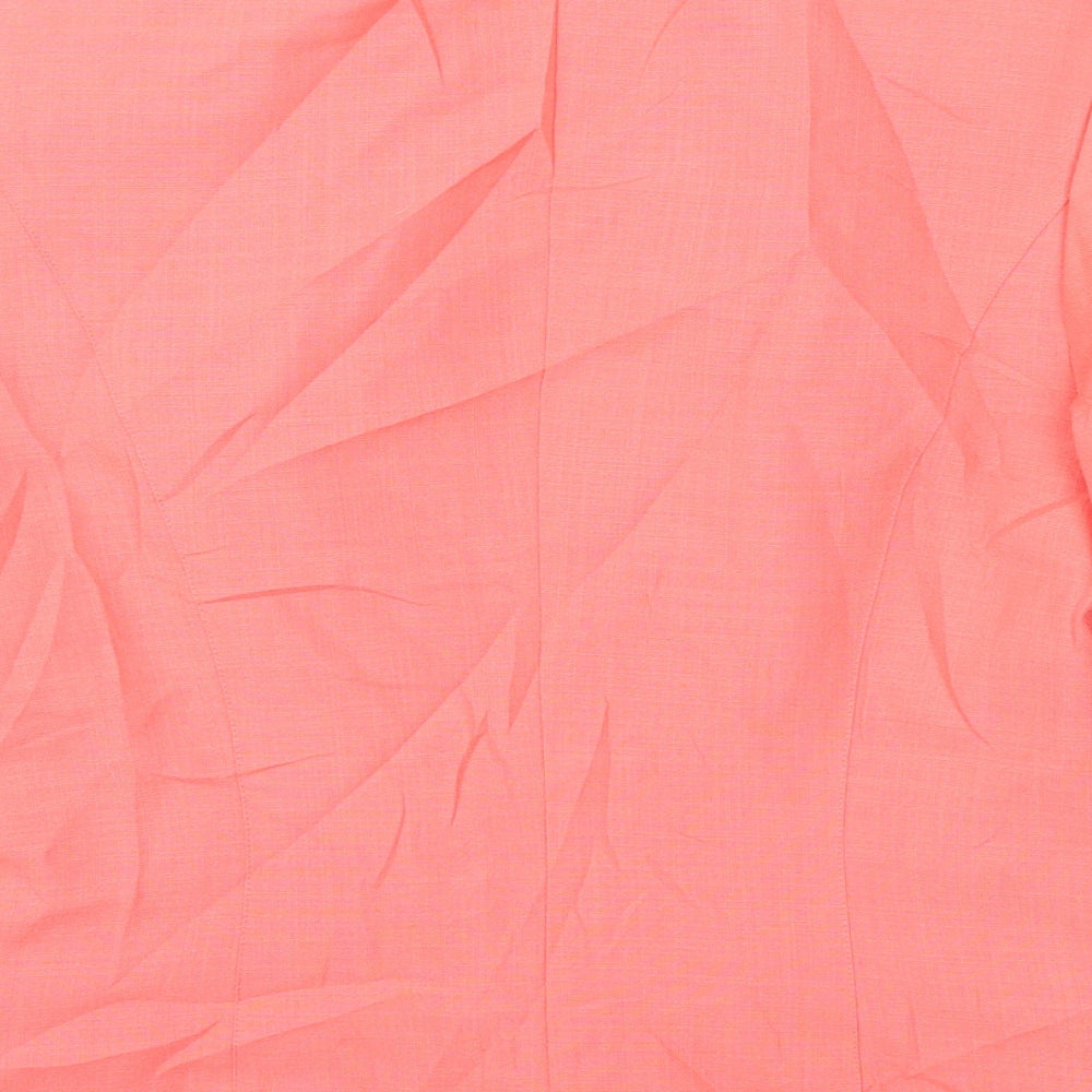 Hardob Womens Pink Jacket Blazer Size 10