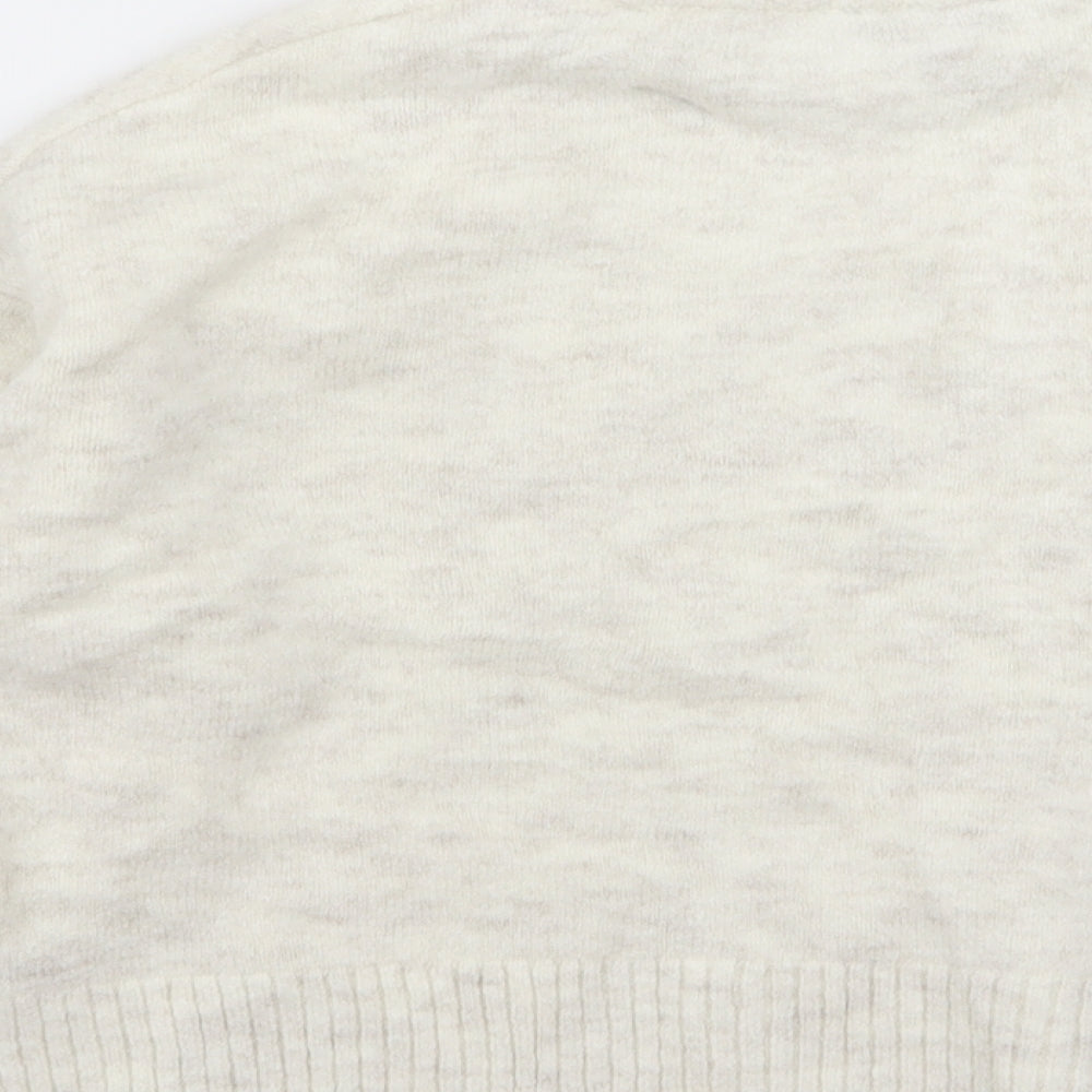 F&F Womens White Pullover Jumper Size 6