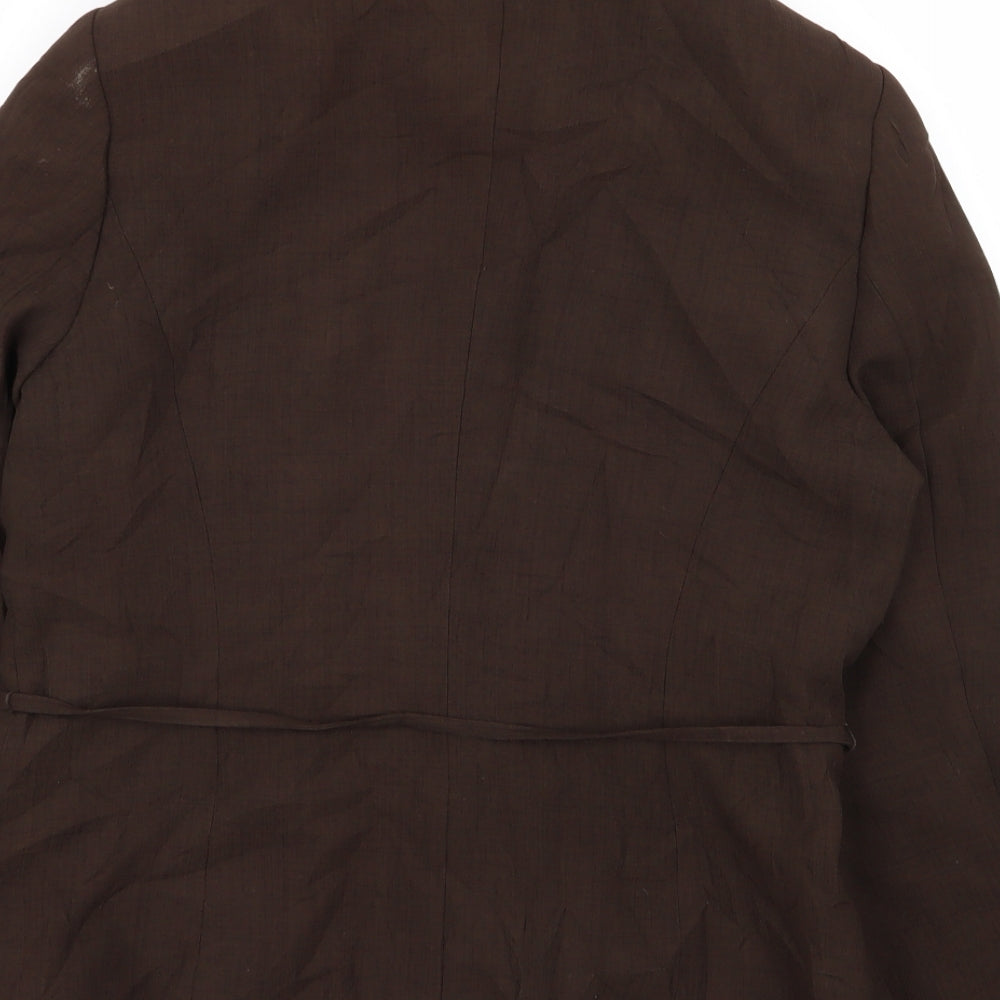ccdk Womens Brown Jacket Blazer Size 14
