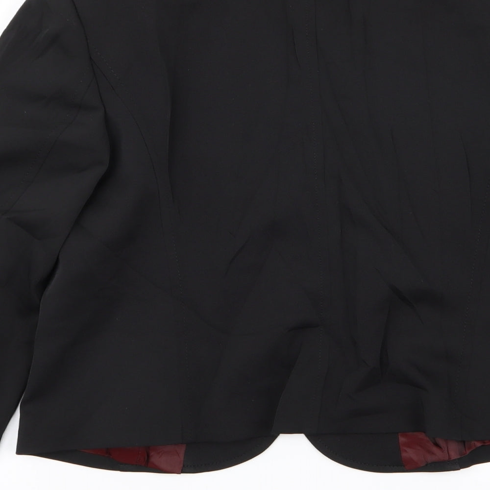 Per Una Womens Black Jacket Blazer Size 12