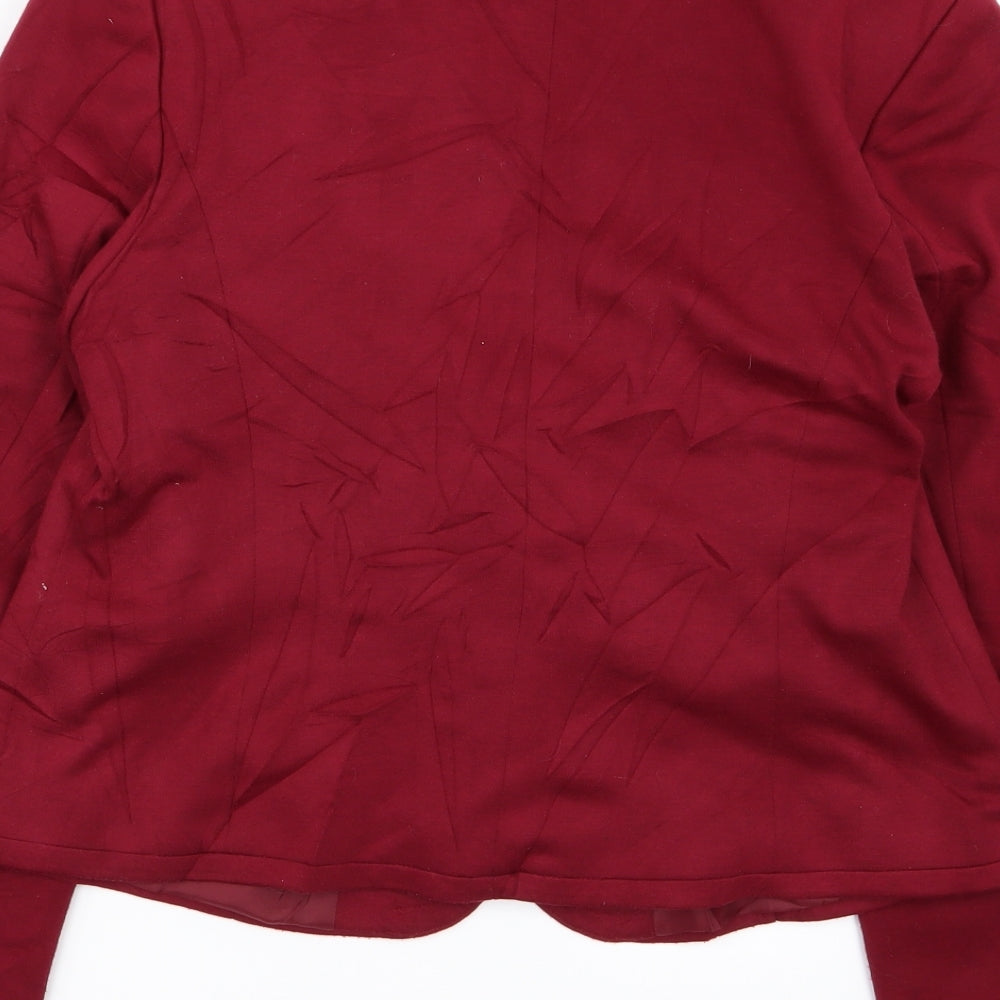 Marks & Spencer Womens Red Jacket Blazer Size 14