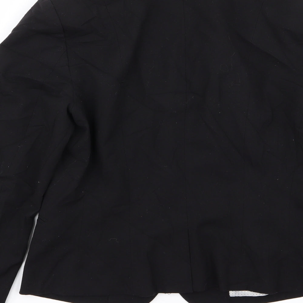 H&M Womens Black Jacket Blazer Size 10