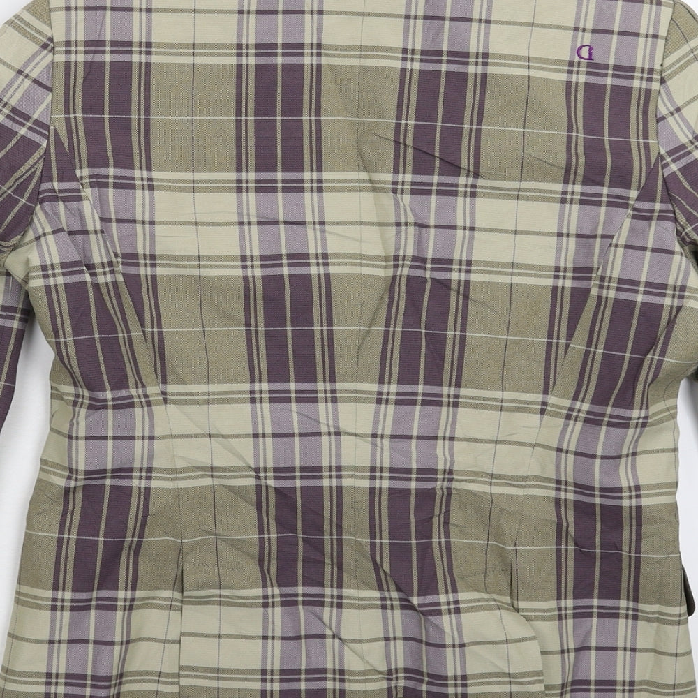 Comma Womens Multicoloured Check Jacket Suit Jacket Size 10