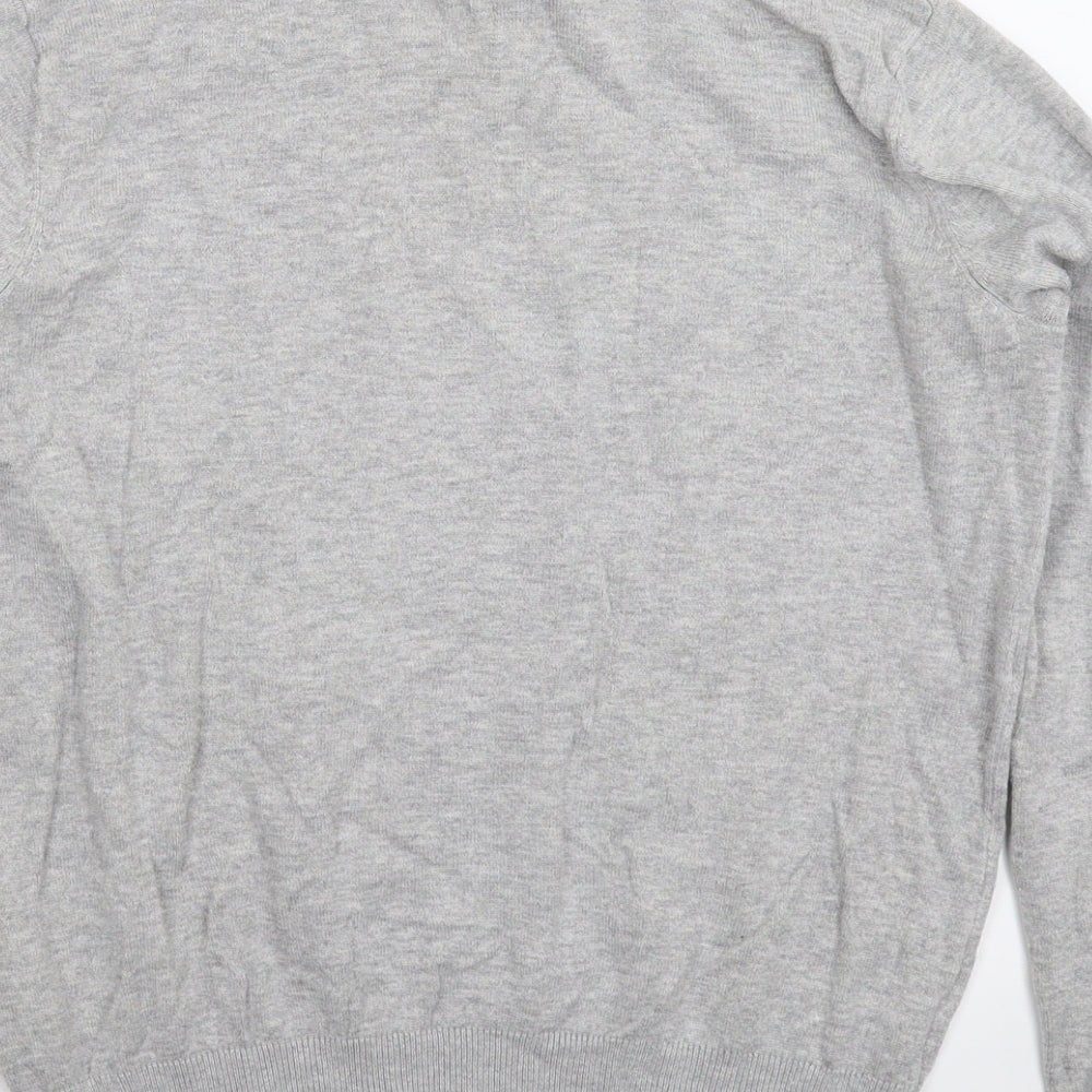 H&M Womens Grey Knit Pullover Jumper Size S