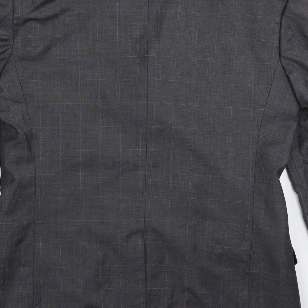 NEXT Mens Grey Check Jacket Suit Jacket Size 38