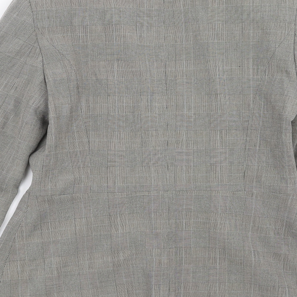 Dorothy Perkins Womens Grey Check Jacket Suit Jacket Size 12