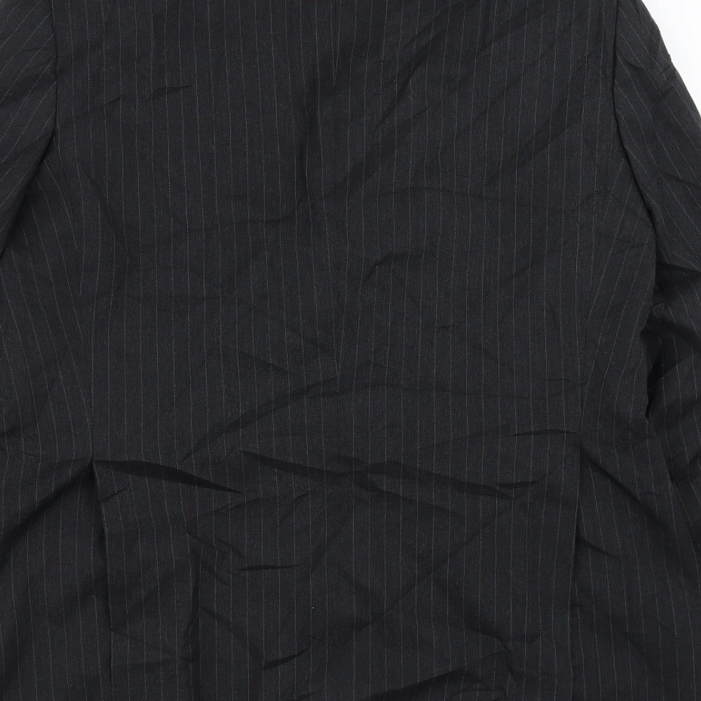 Mr Harry Mens Grey Striped Jacket Suit Jacket Size 42