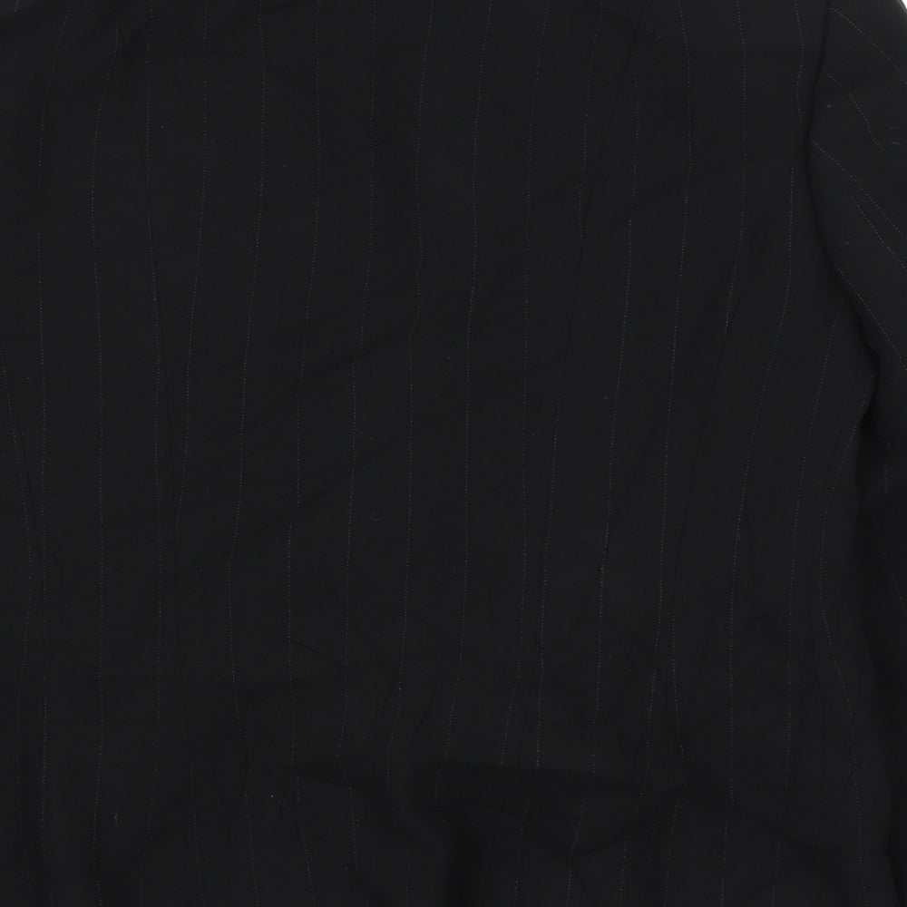 Principles Womens Black Striped Jacket Blazer Size 14